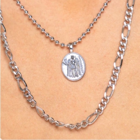 Jaclyn Roxanne Dual Chain Necklace - Picture 2 of 6